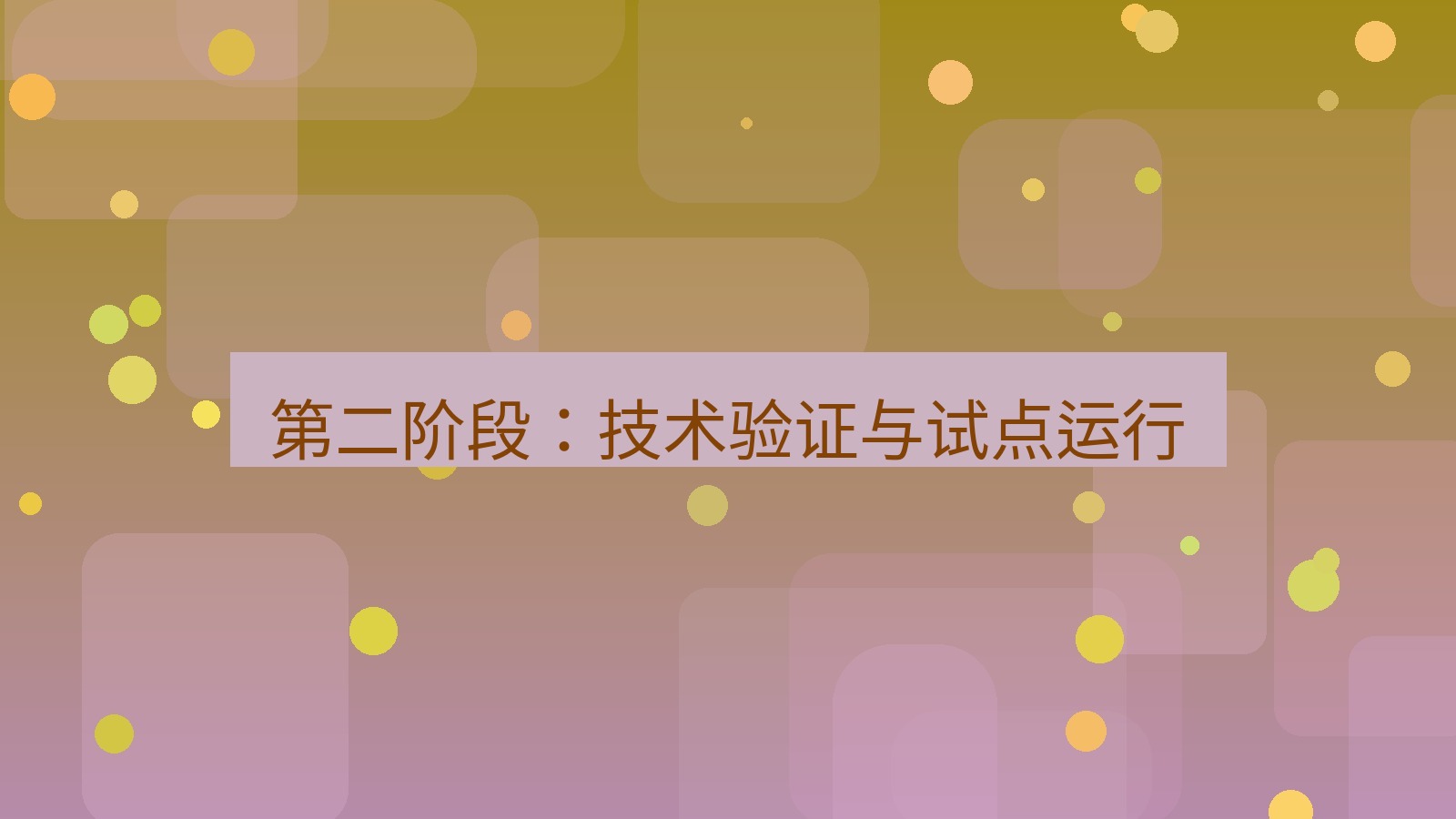 xchat官网 第二阶段：技术验证与试点运行
