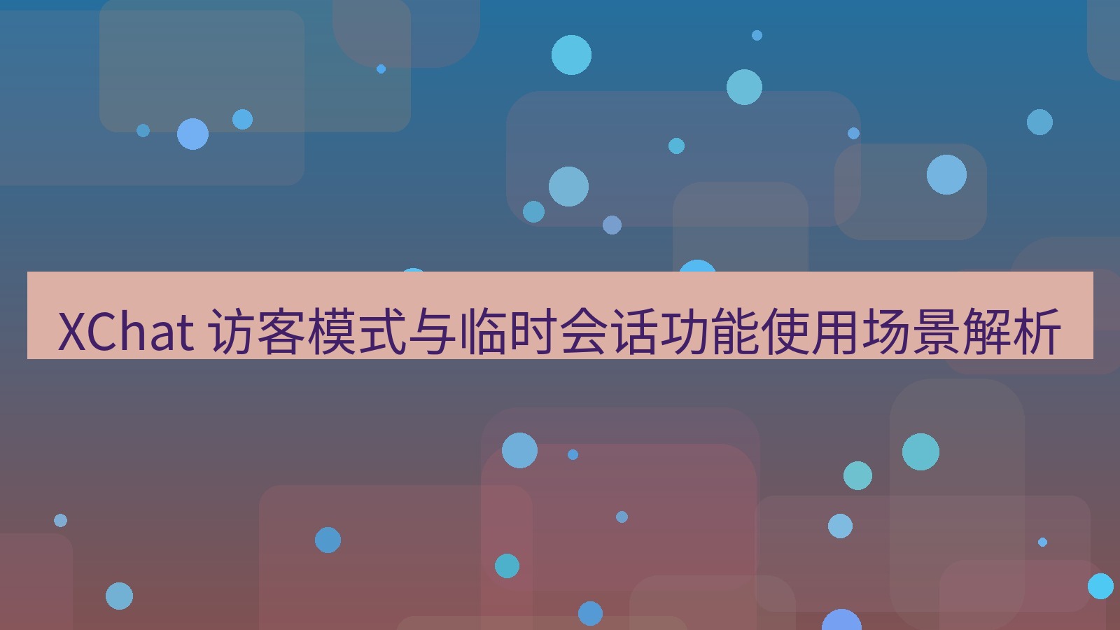 xchat官网 XChat 访客模式与临时会话功能使用场景解析